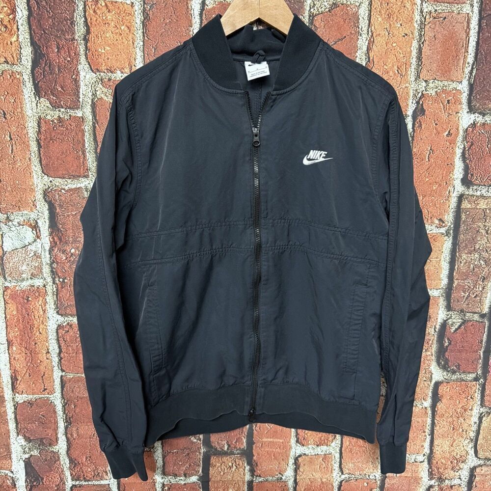 NIKE Men's FULL ZIP Woven Players Jacket DN4458-010 BLK Size Medium